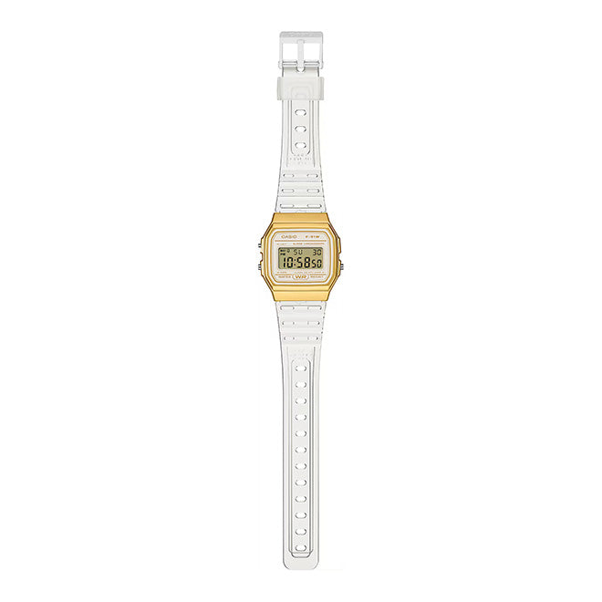 Casio Unisex Digital Watch 35mm Transparent Gold