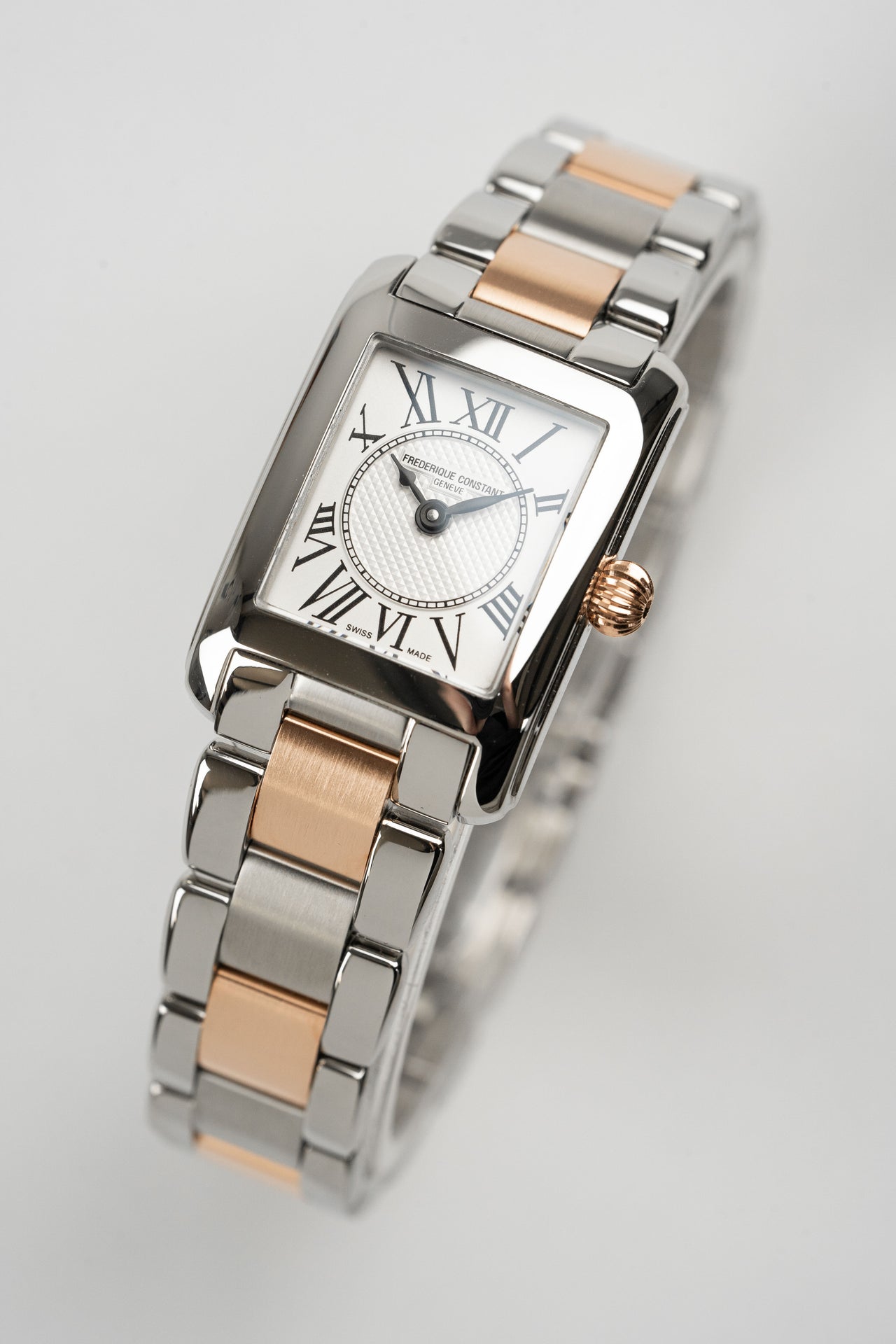 Frederique Constant Ladies Watch Classic Carree Silver Gold FC-200MC12B