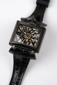 Thumbnail for GaGà Milano Watch Napoleone Skeleton Black PVD