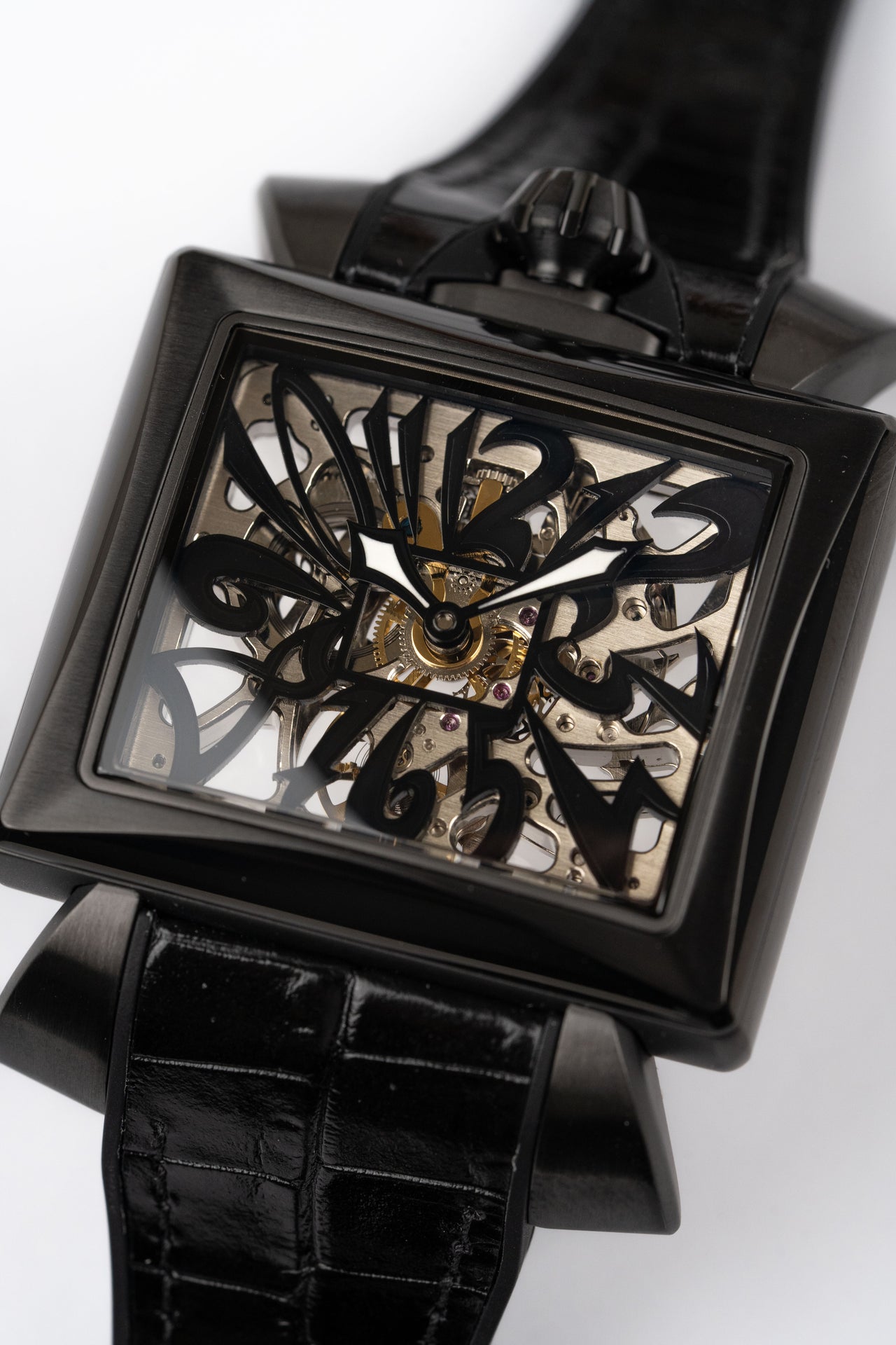 GaGà Milano Watch Napoleone Skeleton Black PVD