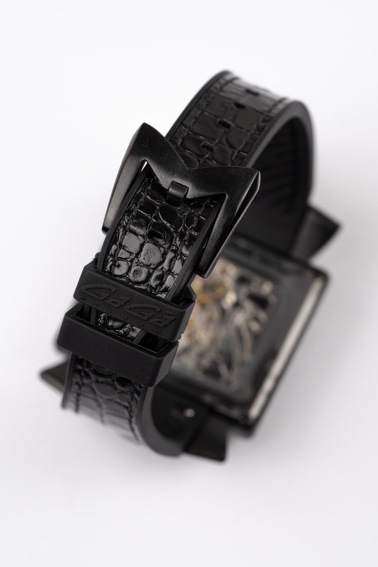 GaGà Milano Watch Napoleone Skeleton Black PVD