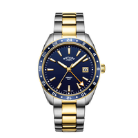 Thumbnail for Rotary Henley GMT Men's Blue Watch GB05296/05