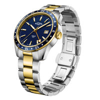 Thumbnail for Rotary Henley GMT Men's Blue Watch GB05296/05