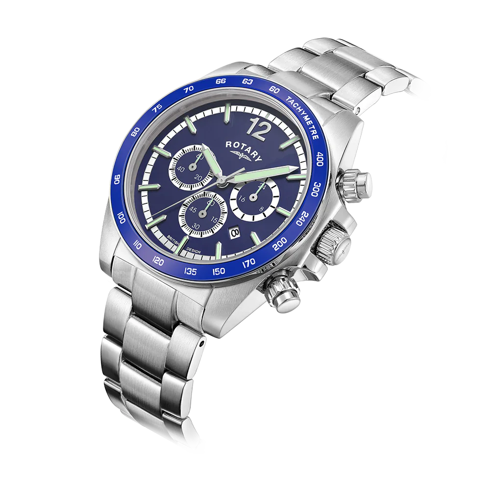 Rotary Henley Chrono Men's Blue Watch GB05440/05