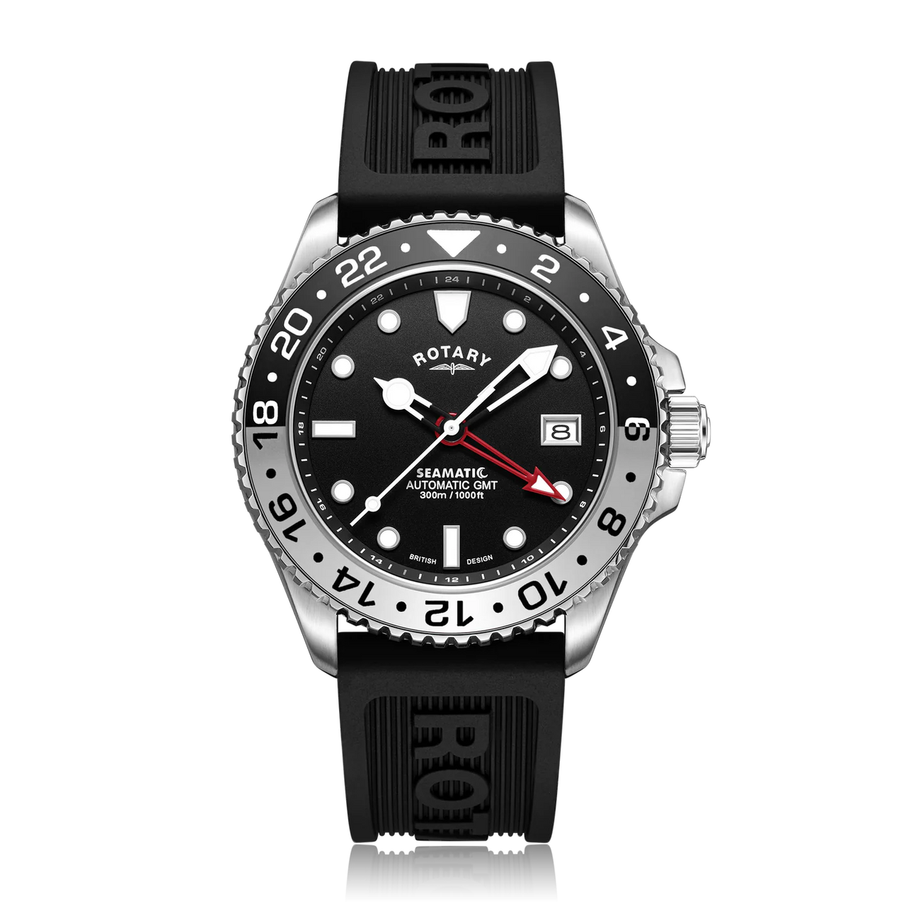 Rotary Seamatic GMT Men's Black Watch GS04378/97