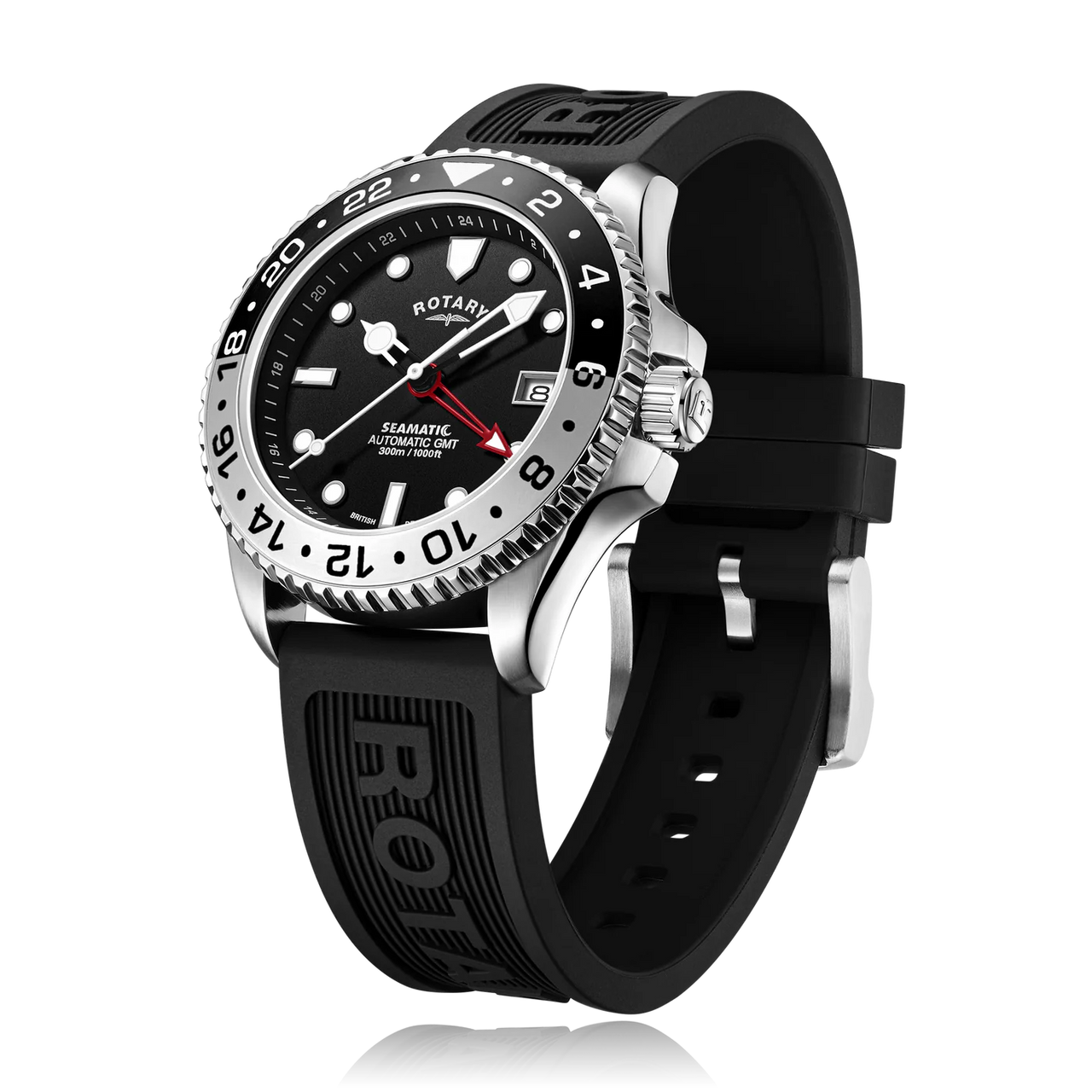 Rotary Seamatic GMT Men's Black Watch GS04378/97