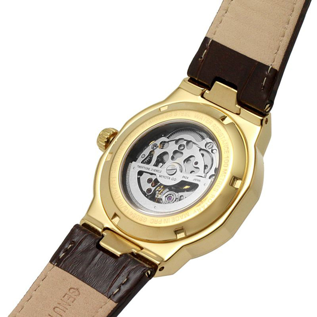 Rotary Skeleton Men's Yellow Gold Watch GS05418/03