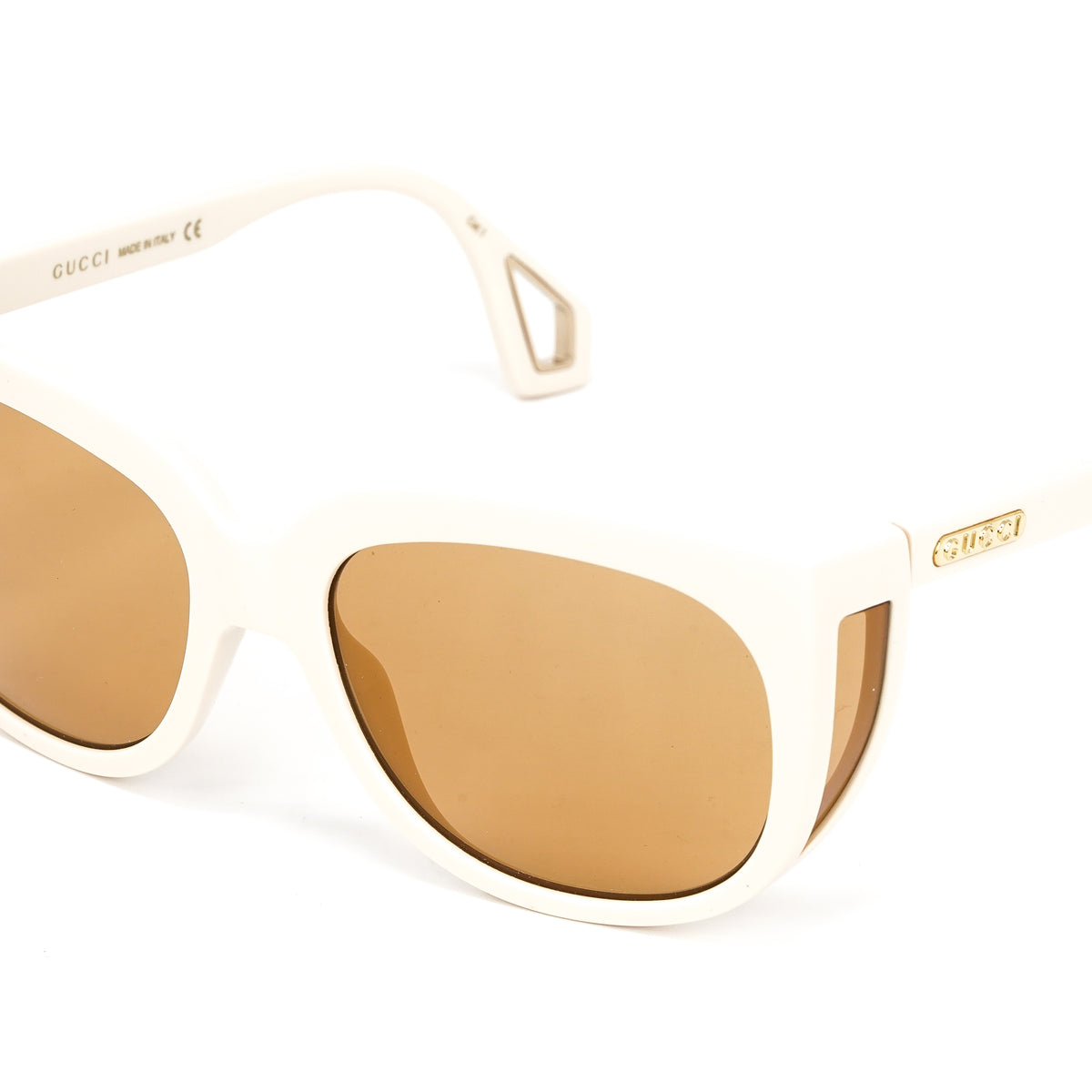 Gucci Cream Rectangular Women\'s Sunglasses with Dark Lenses Gucci Gucci Generation 53MM Rectangular Sunglasses | Saks  main image 2