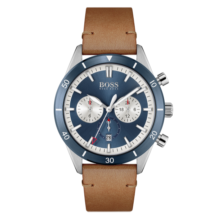 BOSS Men's Watch Chronograph Santiago Blue HB1513860