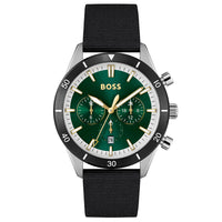 Thumbnail for Boss Men's Watch Chronograph Santiago Green 1513936