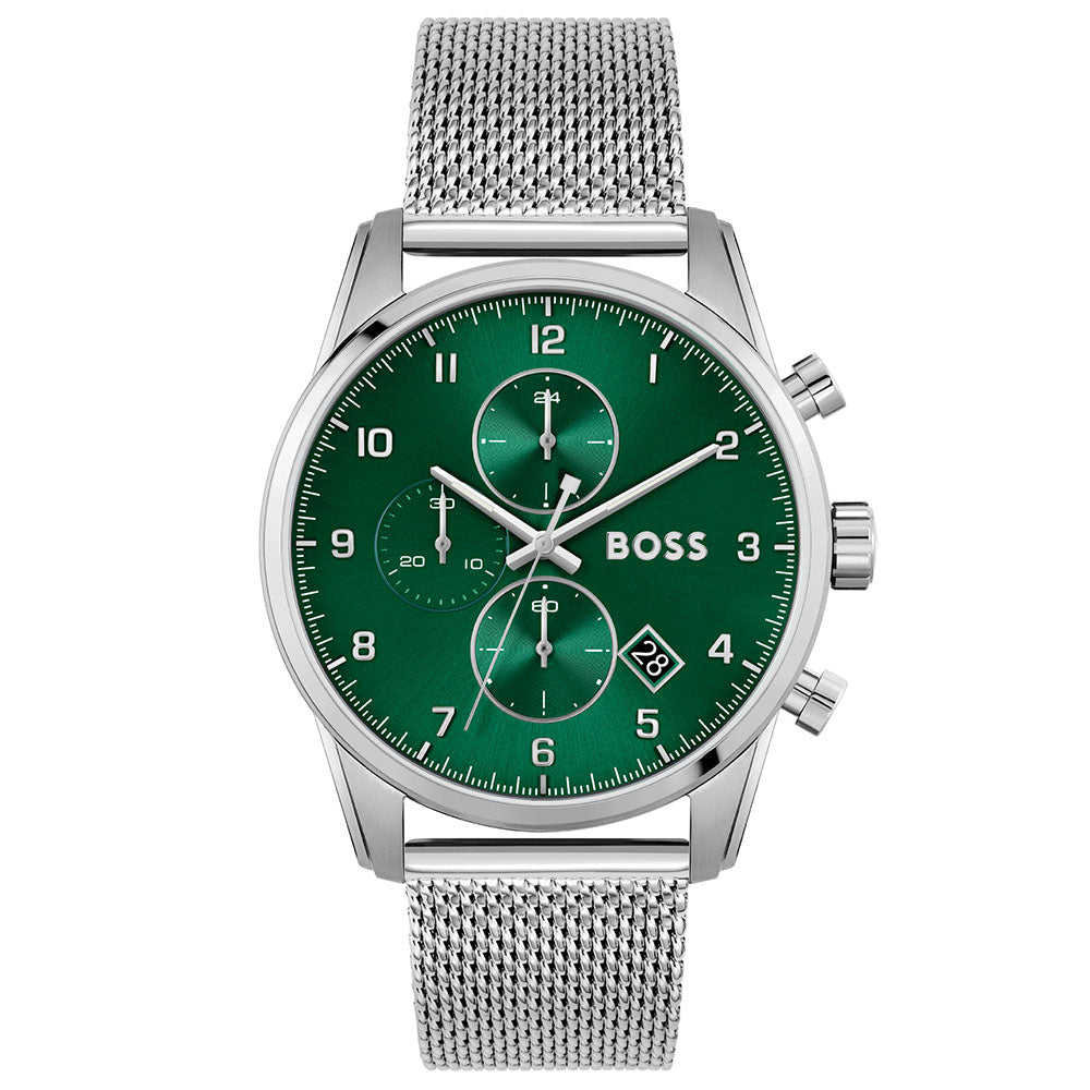 Boss Men's Watch Chronograph Skymaster Green 1513938