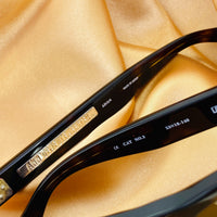 Thumbnail for Ann Demeulemeester Sunglasses D-Frame Tortoise Shell and Brown