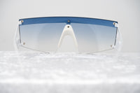 Thumbnail for Jeremy Scott Ladies Rectangular Grey Sunglasses 6JSSIGNATURESHADESWHITE