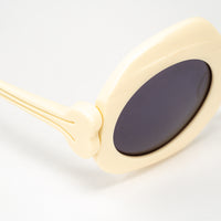 Thumbnail for Jeremy Scott Unisex Oversized Sunglasses Bones Special Cream Grey