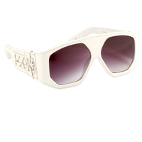 Thumbnail for Jeremy Scott Unisex Special Grey Sunglasses JSLEATHERC2SUN