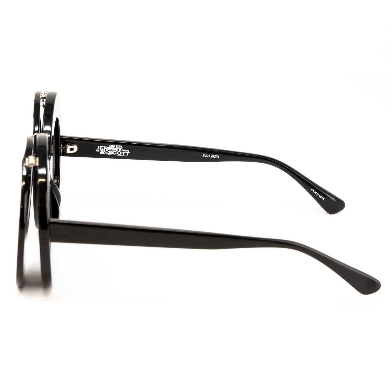 Jeremy Scott x Linda Farrow Black Mickey Sunglasses