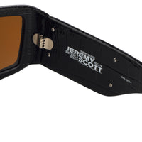Thumbnail for Jeremy Scott Sunglasses Square Black and Orange Beverly Hills