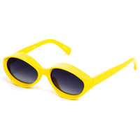 Thumbnail for Jeremy Scott Ladies Oval Grey Sunglasses JSVISORC2SUN