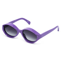 Thumbnail for Jeremy Scott Ladies Oval Grey Sunglasses JSVISORC3SUN