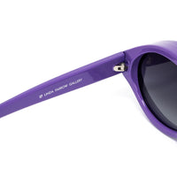 Thumbnail for Jeremy Scott Ladies Oval Grey Sunglasses JSVISORC3SUN