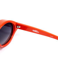 Thumbnail for Jeremy Scott Ladies Oval Grey Sunglasses JSVISORC4SUN