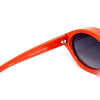 Thumbnail for Jeremy Scott Ladies Oval Grey Sunglasses JSVISORC4SUN