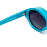 Thumbnail for Jeremy Scott Ladies Oval Grey Sunglasses JSVISORC5SUN