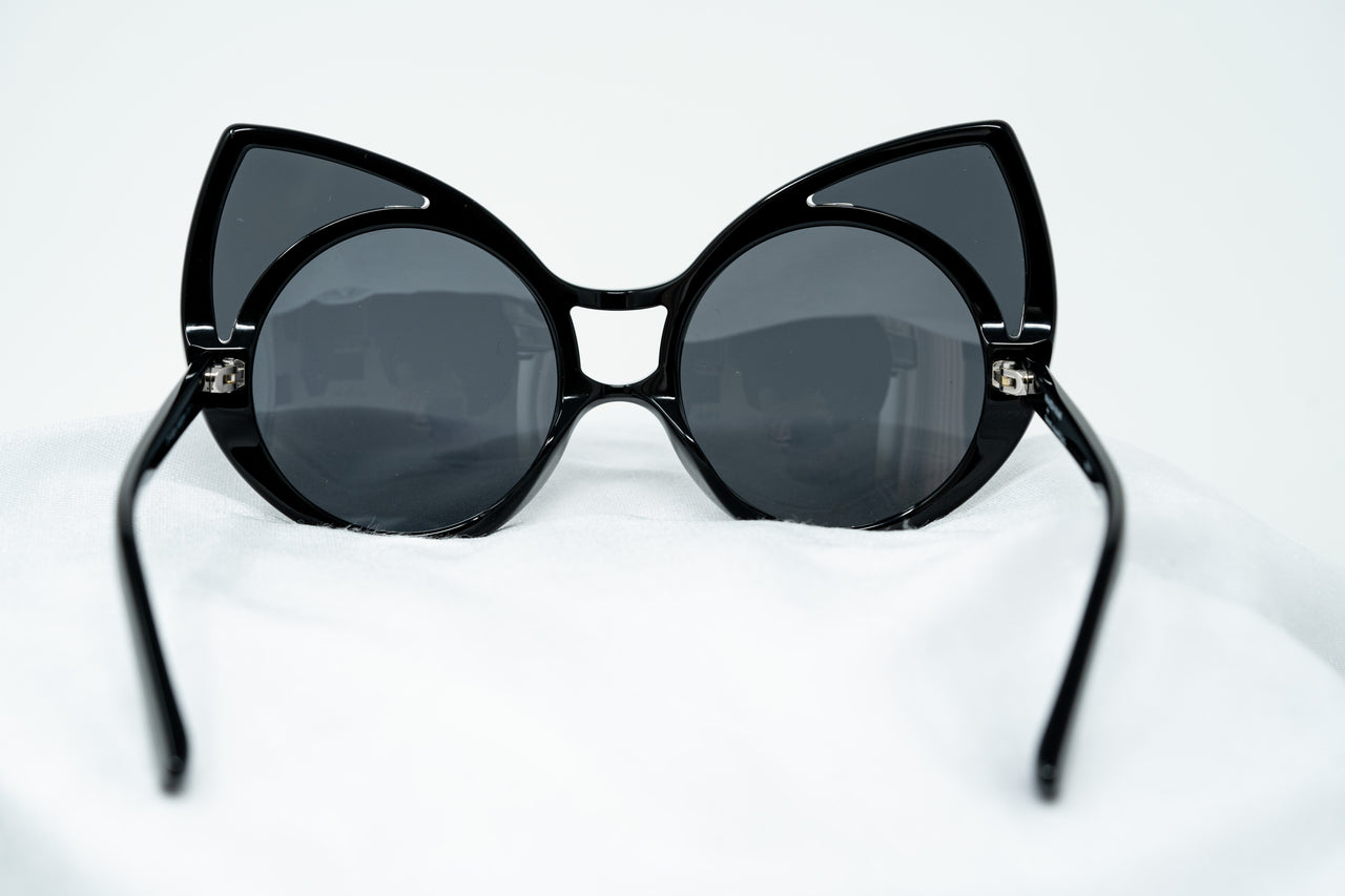 Khaleda And Fahad Ladies Cat Eye Grey Sunglasses