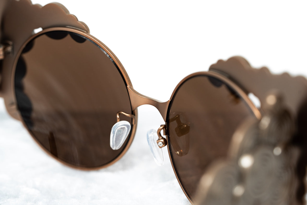 Khaleda And Fahad Ladies Sunglasses Cat Eyes Rose Gold