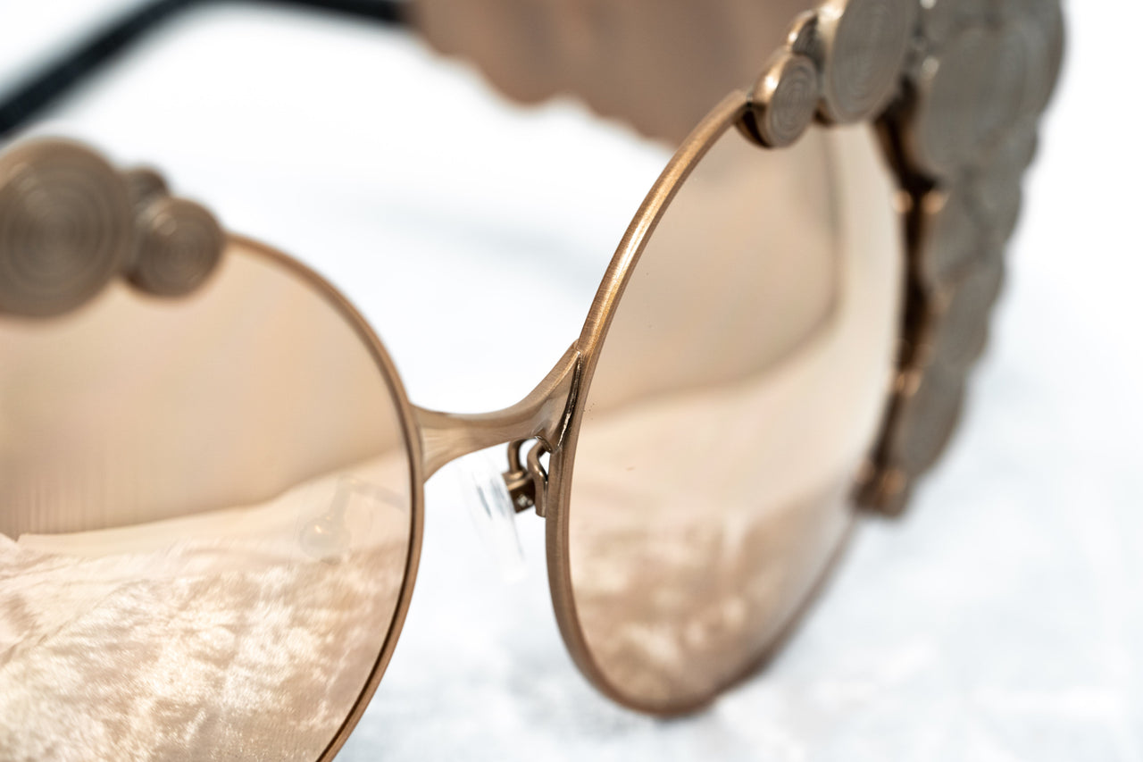 Khaleda And Fahad Ladies Sunglasses Cat Eyes Rose Gold