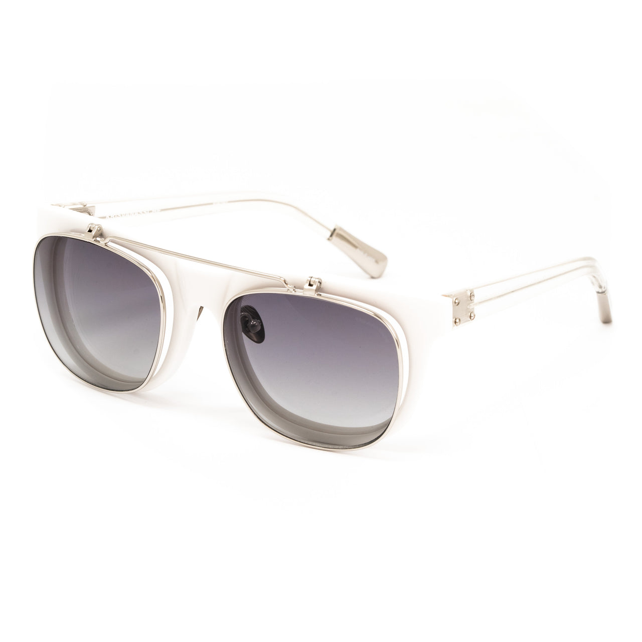 Kris Van Assche x Linda Farrow White Sunglasses