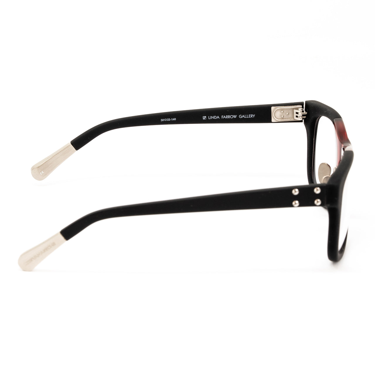Kris Van Assche x Linda Farrow Black and Red Sunglasses
