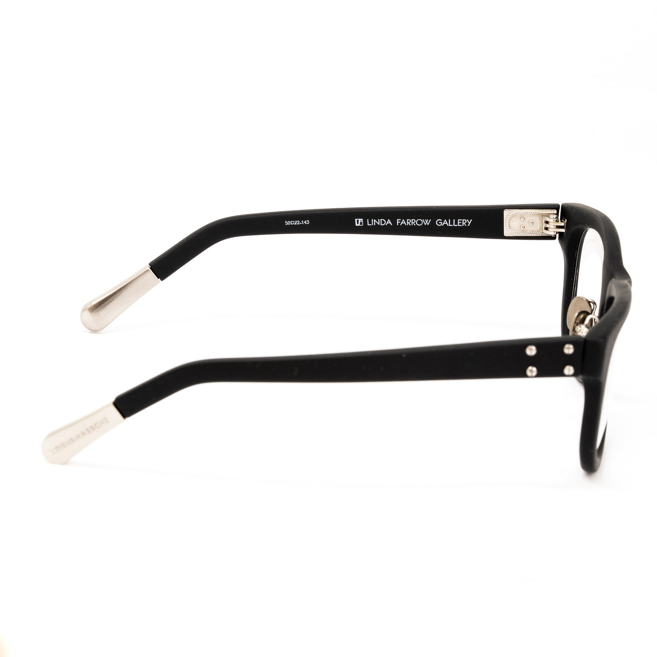 Kris Van Assche x Linda Farrow Black Sunglasses