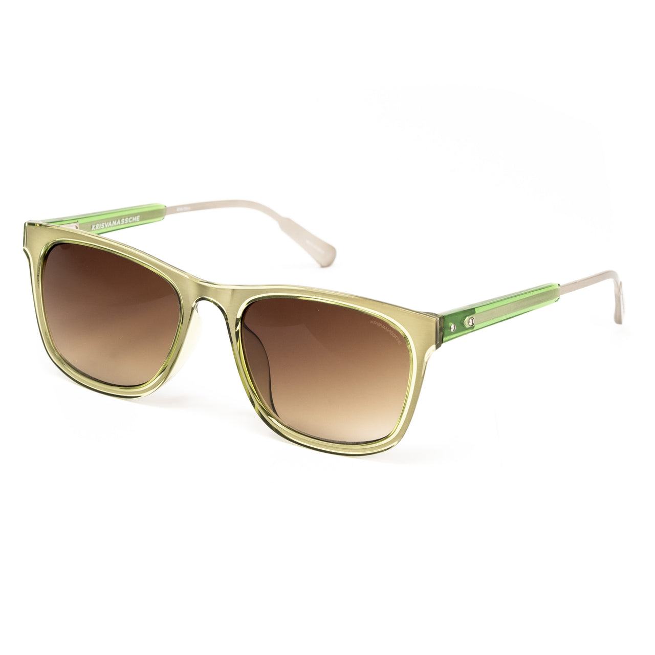 Kris Van Assche x Linda Farrow Green Sunglasses