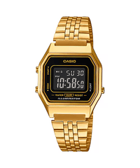 Thumbnail for Casio Digital Vintage Gold Ladies' Watch LA680WGA-1BDF