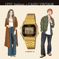 Thumbnail for Casio Digital Vintage Gold Ladies' Watch LA680WGA-1BDF