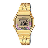 Thumbnail for Casio Vintage Flowers Ladies' Gold Watch