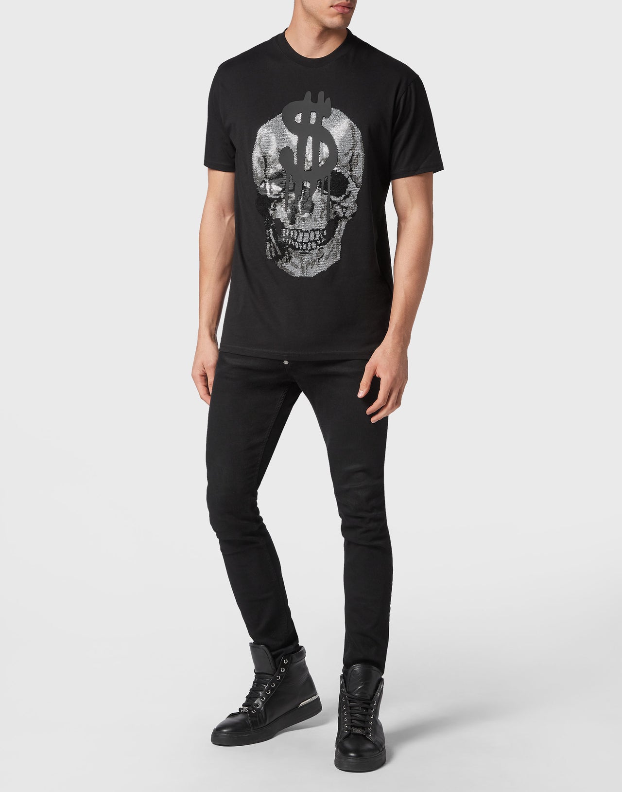 Philipp Plein Round Neck SS Skull T-Shirt Size L