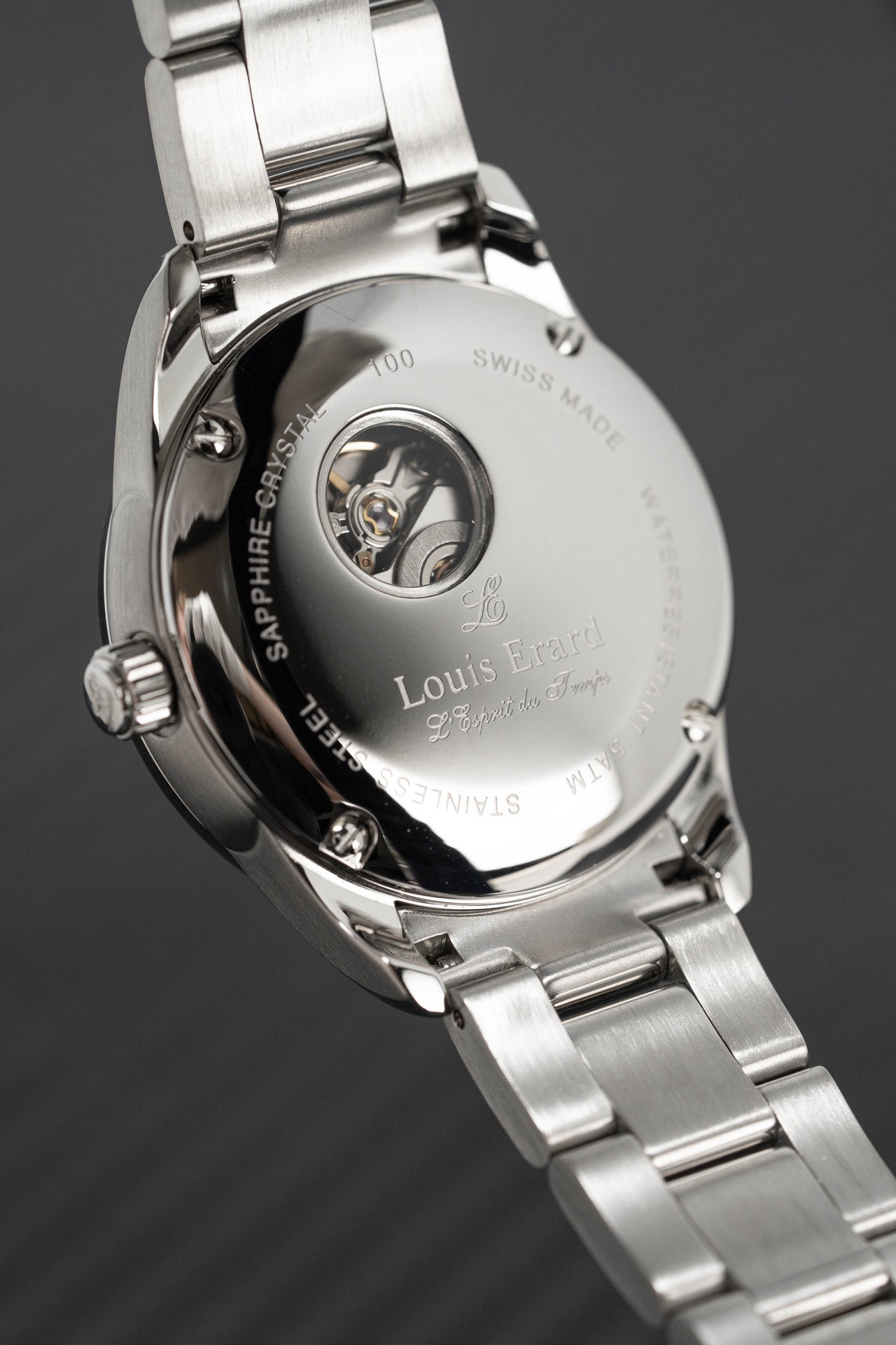 Louis Erard Heritage Automatic Diamond Grey Dial Ladies Watch  20100AA13.BMA17 for Women