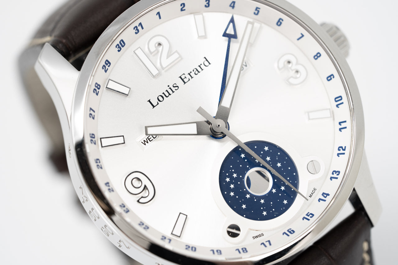 Louis Erard Watch Men's Automatic 1931 Moon Phase White 48223AA01.BDC5 –  Watches & Crystals