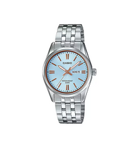 Thumbnail for Casio Ladies' Stainless Steel Blue Dial Watch