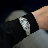Thumbnail for Casio Ladies' 22mm Rectangular Silver Stainless Steel Watch