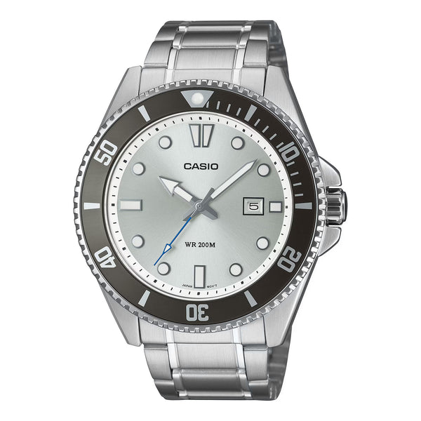 Casio Men's Quartz Dive Watch 46mm Stainless Steel Silver