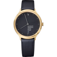 Thumbnail for Mondaine Watch Helvetica No1 Light Gold Black