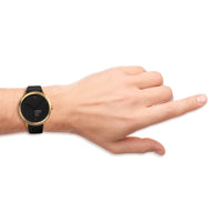 Thumbnail for Mondaine Watch Helvetica No1 Light Gold Black