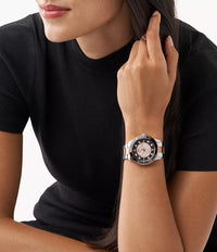 Thumbnail for Michael Kors Ladies Watch Runway 40mm Black Rose Gold MK6960