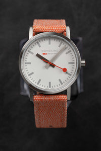 Thumbnail for Mondaine Ladies Watch Classic White Orange