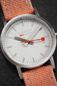 Thumbnail for Mondaine Ladies Watch Classic White Orange