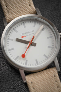 Thumbnail for Mondaine Ladies Watch Classic White Beige