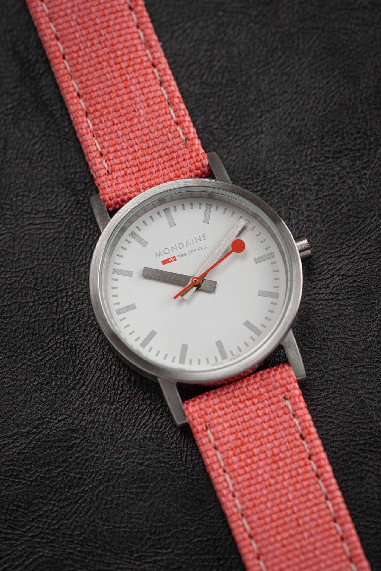 Mondaine Ladies Watch Classic White Coral